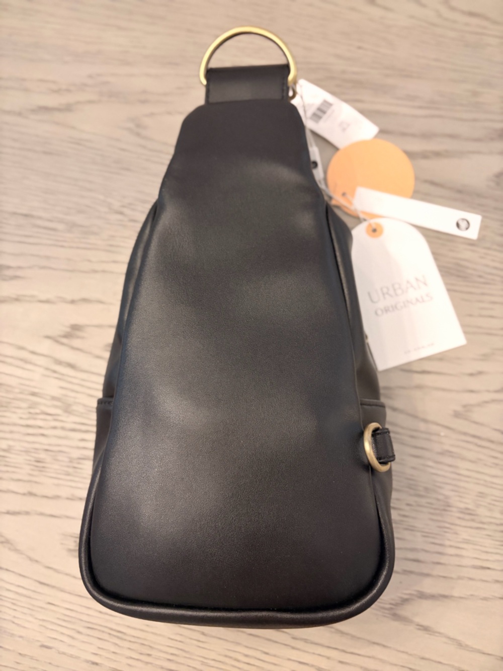 NWT Urban Originals Liberty Woven Vegan Leather Crossbody In Black - Picture 5 of 9